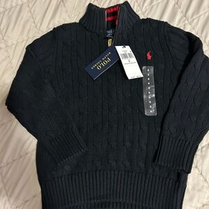 Polo by Ralph Lauren Black Zip-Up Sweater